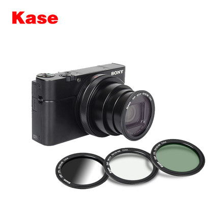 Kase卡色RX100 M7磁吸滤镜适用于索尼黑卡M6 M7 ZV-1理光Gr3 G9X 偏振镜UV镜减光镜渐变镜黑柔数码相机配件